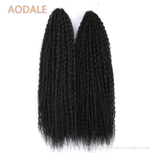 18inch 90grams Ombre Marley Braids Hair Crochet Afro Kinky Curly Synthetic Braiding Hair Crochet Twist Braids